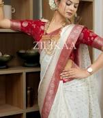 Woven design zari art silk kanjeevaram saree