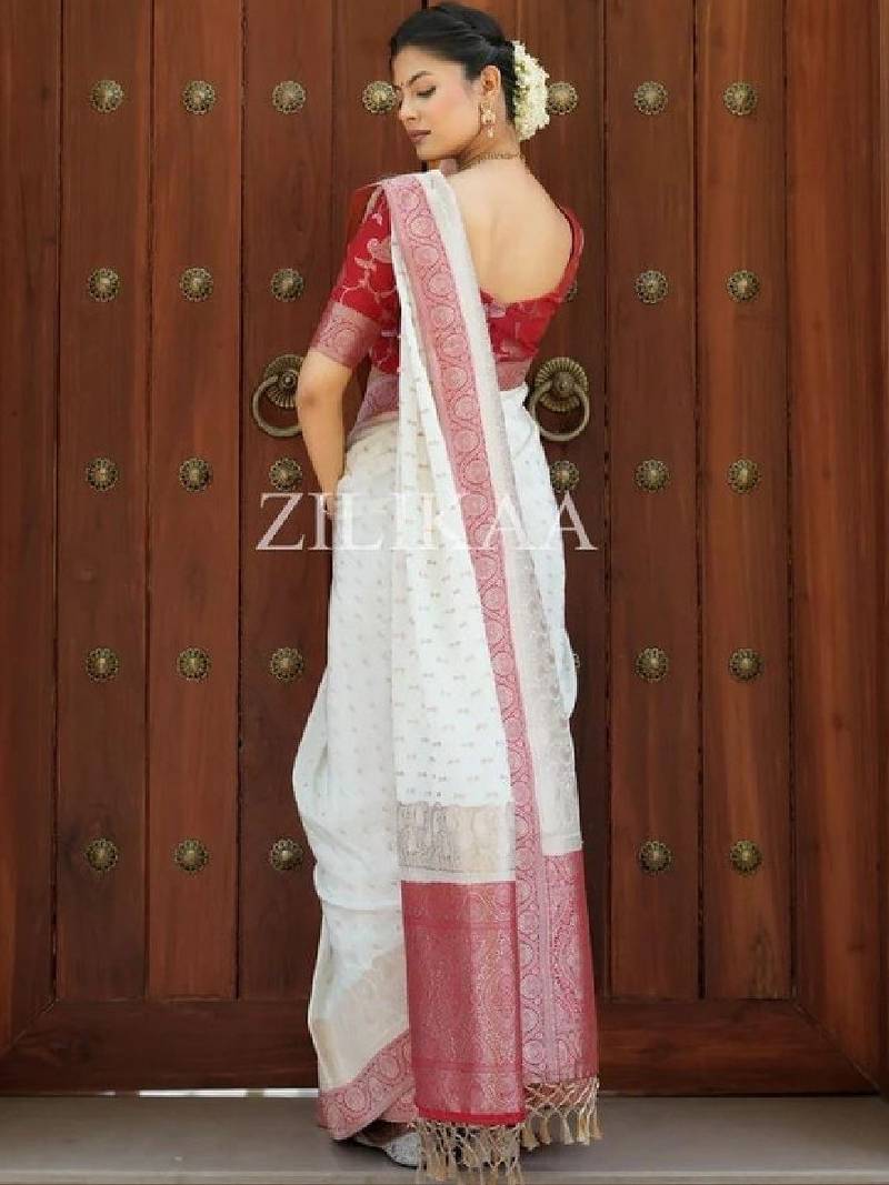 Woven design zari art silk kanjeevaram saree
