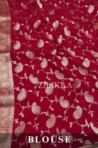 Woven design zari art silk kanjeevaram saree