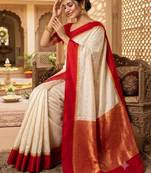 Woven design zari art silk kanjeevaram saree