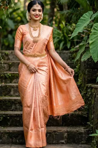 Woven design zari art silk handloom kanjeevaram saree