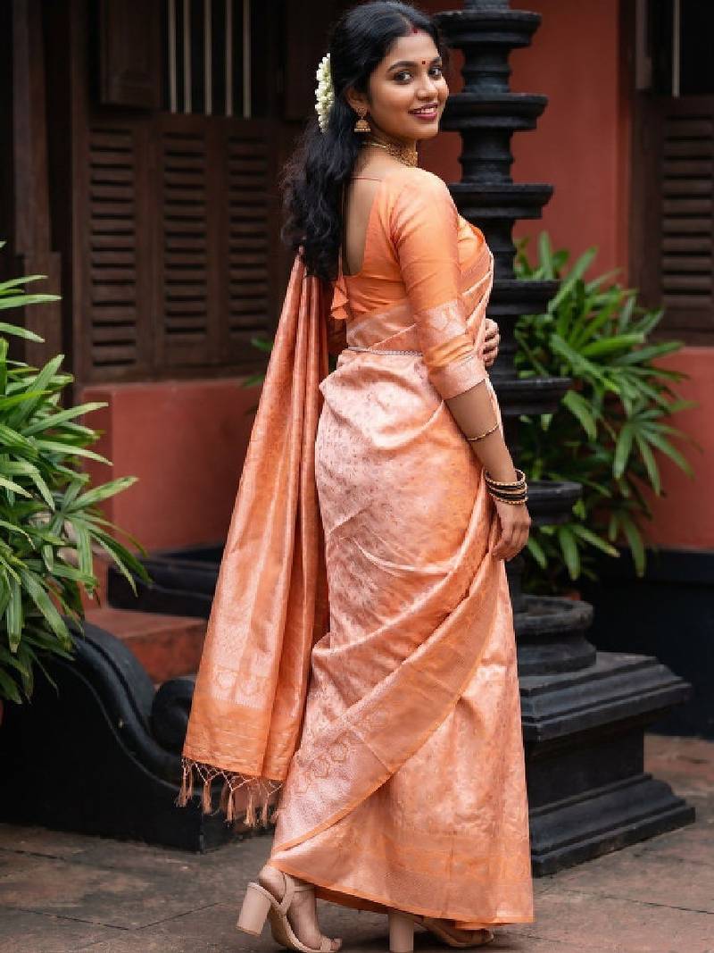 Woven design zari art silk handloom kanjeevaram saree