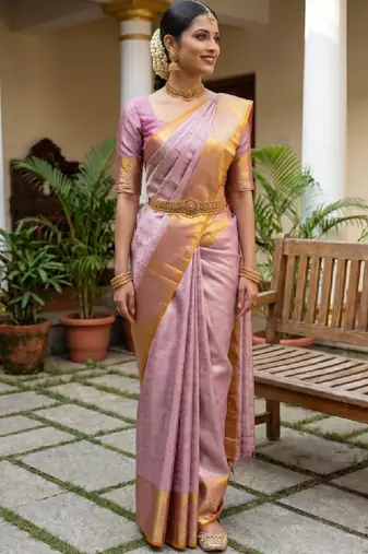 Woven design zari art silk designer kanjeevaram saree