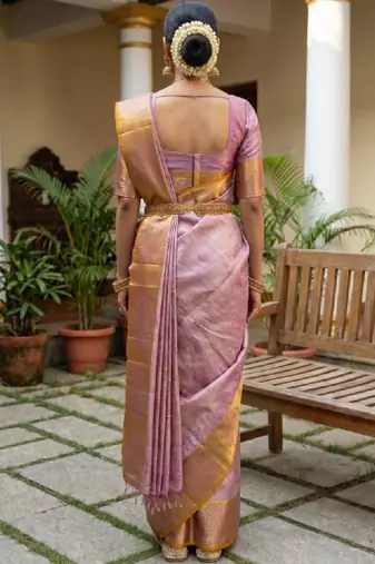 Woven design zari art silk designer kanjeevaram saree