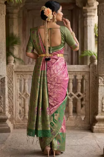 Woven design zari art silk designer kanjeevaram saree