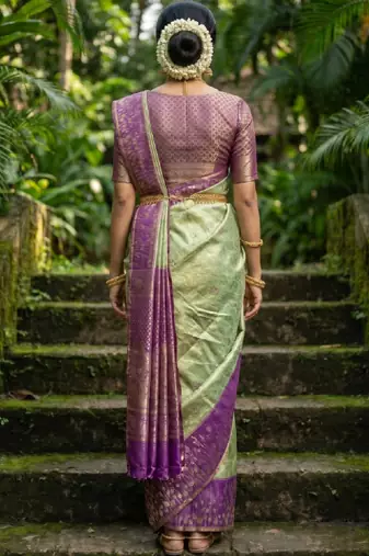 Woven design zari art silk designer kanjeevaram saree