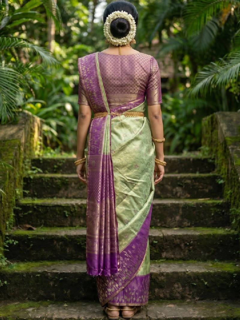 Woven design zari art silk designer kanjeevaram saree