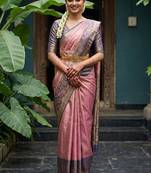 Woven design zari art silk designer kanjeevaram saree