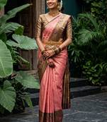 Woven design zari art silk designer kanjeevaram saree