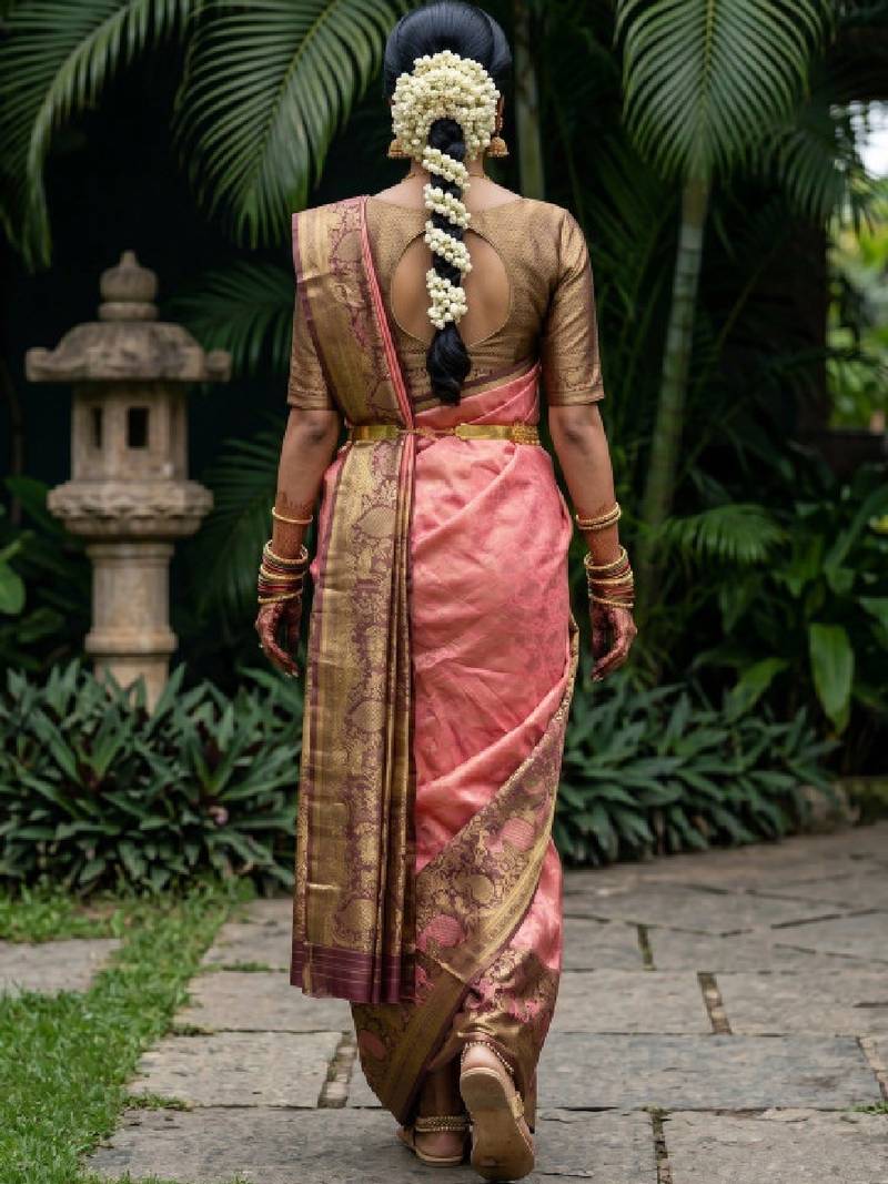 Woven design zari art silk designer kanjeevaram saree