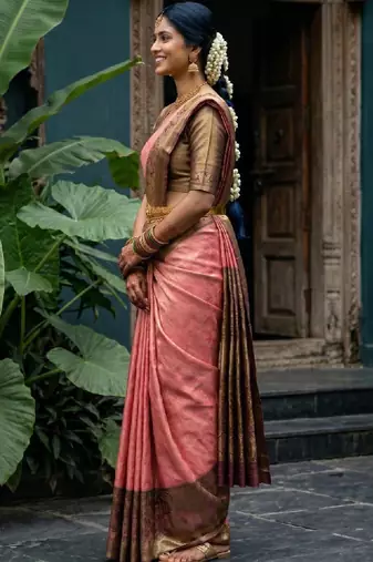 Woven design zari art silk designer kanjeevaram saree