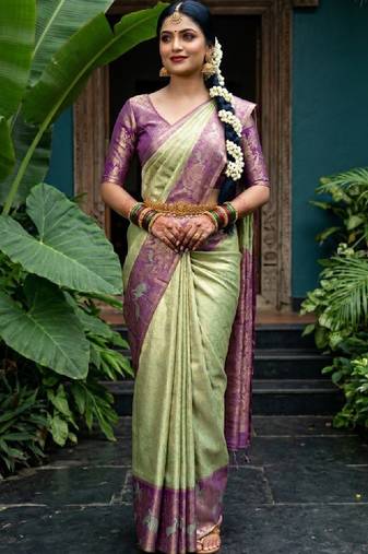 Woven design zari art silk designer kanjeevaram saree
