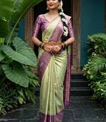 Woven design zari art silk designer kanjeevaram saree