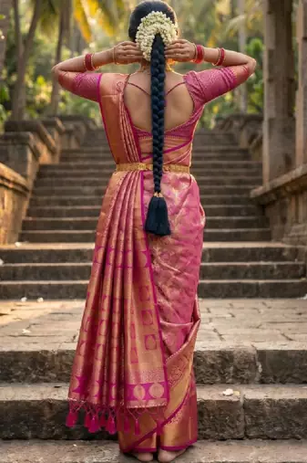 Woven design zari art silk designer kanjeevaram saree