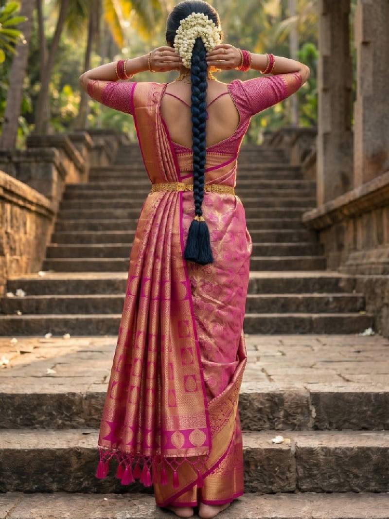 Woven design zari art silk designer kanjeevaram saree