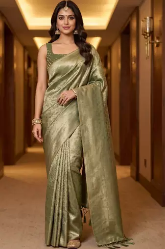 Woven design zari art silk designer kanjeevaram saree