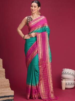 Woven design zari art silk kanjeevaram saree 1