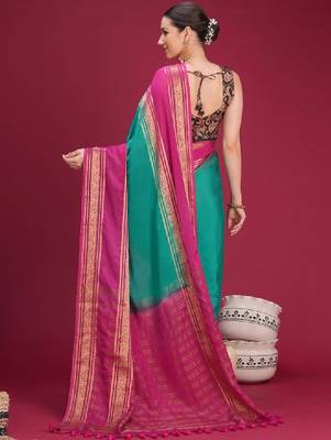 Woven design zari art silk kanjeevaram saree 3