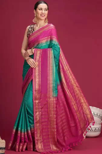 Woven design zari art silk kanjeevaram saree