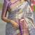 Woven design zari silk blend kanjeevaram saree