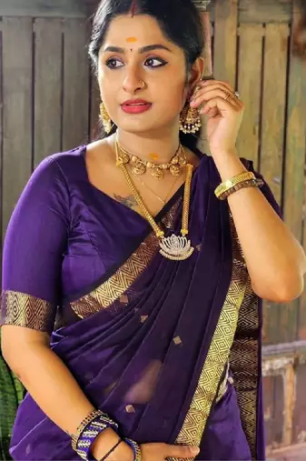 Zari silk blend kanjeevaram saree