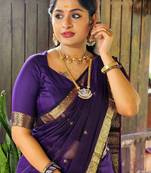 Zari silk blend kanjeevaram saree