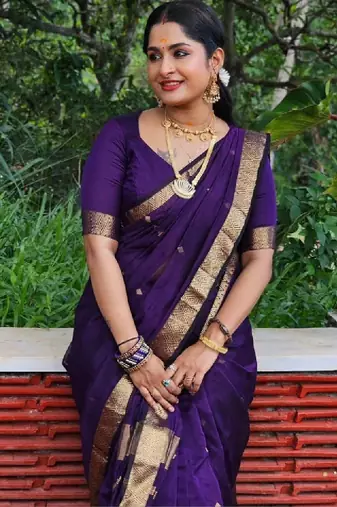Zari silk blend kanjeevaram saree