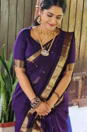 Zari silk blend kanjeevaram saree