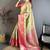 Women paisley zari silk blend kanjeevaram saree