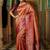 Floral zari silk blend designer kanjeevaram saree