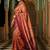 Floral zari silk blend designer kanjeevaram saree