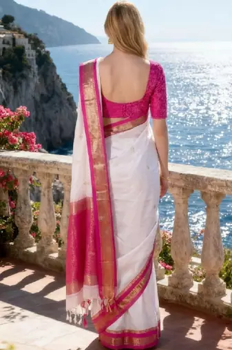 Zari pure cotton kanjeevaram saree