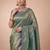Teal kanjivaram woven design sarees with blouse piece unstiched blouse