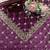 Wine Designer Saree Fendy Silk with Beds Elegance 