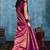 Woven design kanjeevaram saree with blouse piece