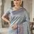 Woven design zari silk blend kanjeevaram saree