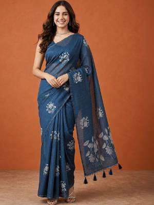 Floral zari pure cotton handloom kanjeevaram saree 2