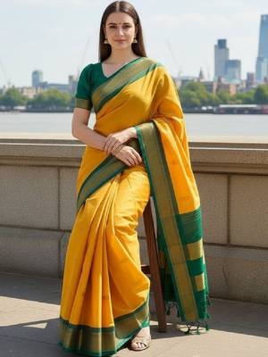 Pure cotton kanjeevaram saree 3
