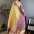 Ethnic motifs zari silk blend designer kanjeevaram saree