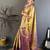 Ethnic motifs zari silk blend designer kanjeevaram saree