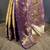 Ethnic motifs zari silk blend designer kanjeevaram saree