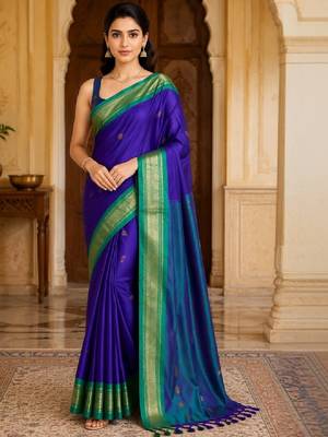 Zari pure cotton kanjeevaram saree 1