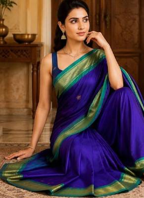 Zari pure cotton kanjeevaram saree 3