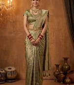Paisley zari art silk designer kanjeevaram saree