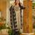 Beige rayon slub printed kurta pant with chanderi cotton dupatta
