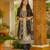 Beige rayon slub printed kurta pant with chanderi cotton dupatta
