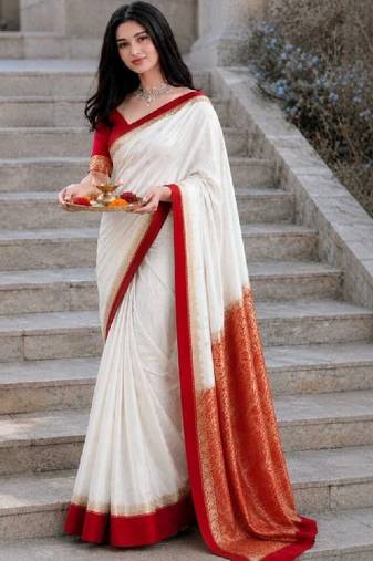 Women zari art silk kanjeevaram saree