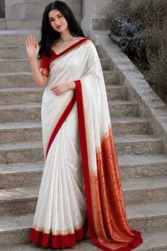 Women zari art silk kanjeevaram saree