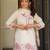 Off white khadi cotton printed kurta pant dupatta set