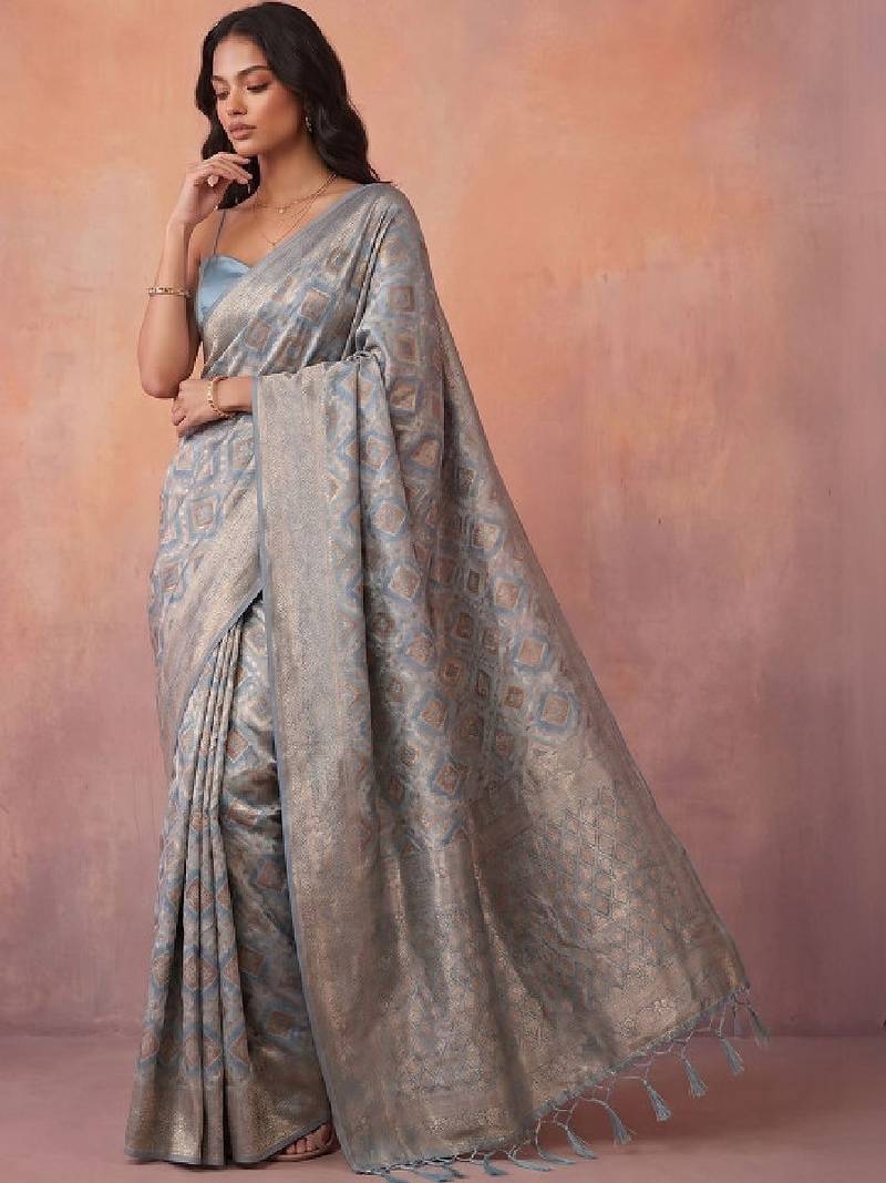 Woven design zari designer kanjeevaram saree